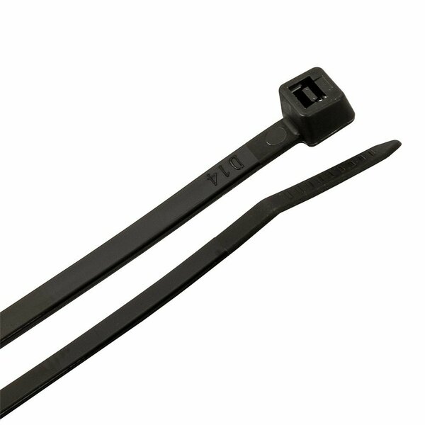 Forney Cable Ties, 14-1/2 in Black Standard Duty 62040